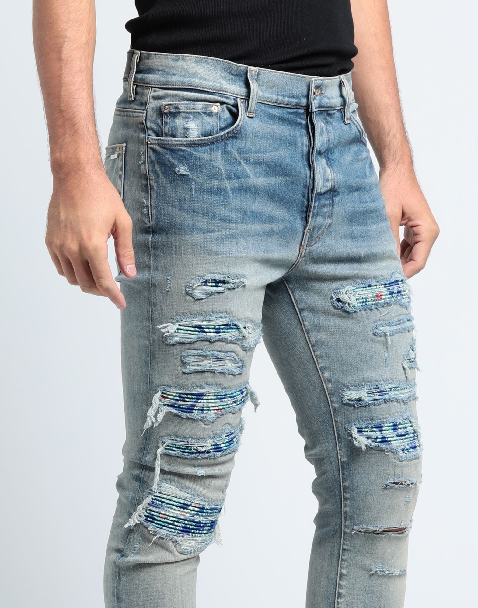 AMIRI Jeans and Denim | Blue Men's Skinny Jeans | YOOX