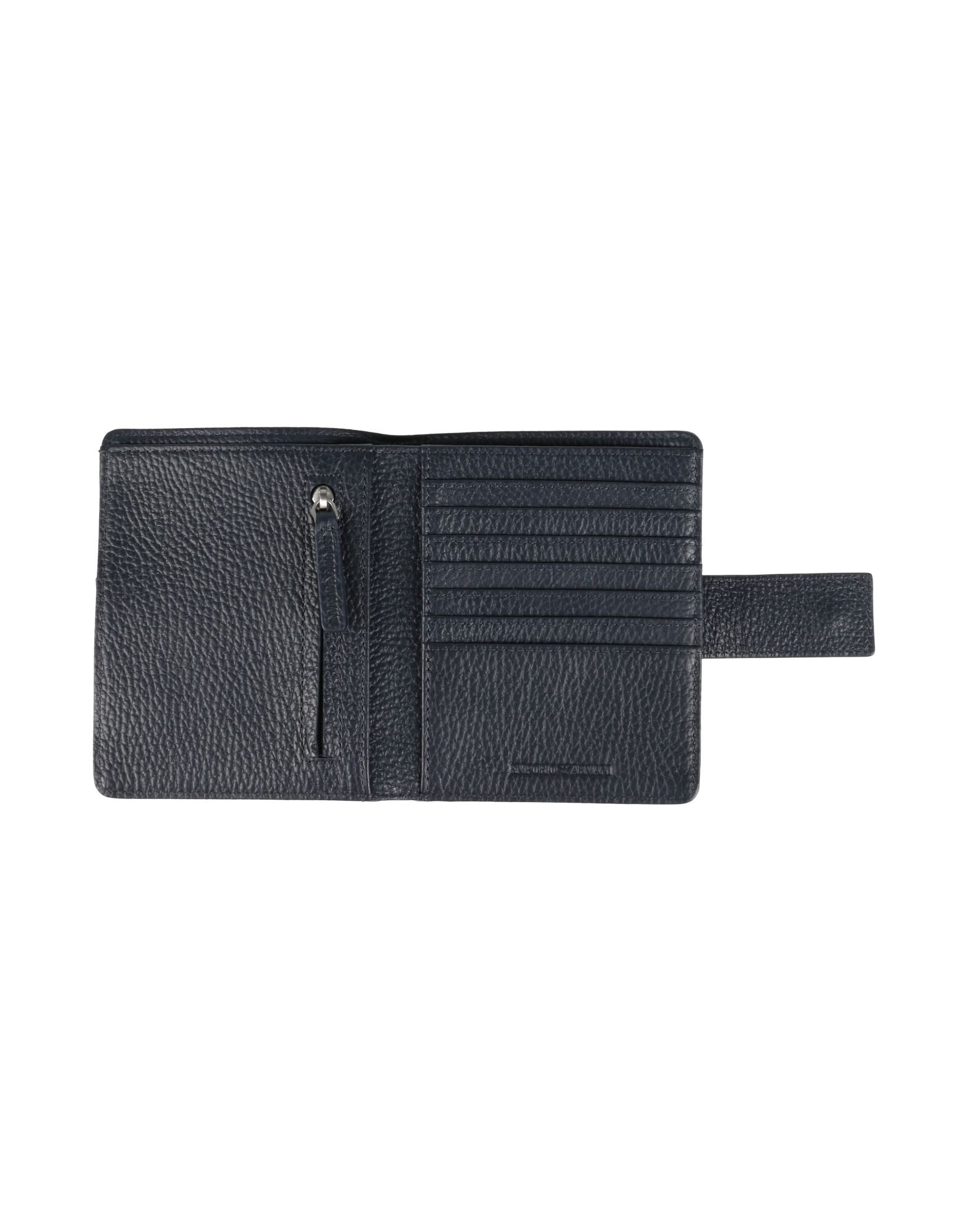 EMPORIO ARMANI Small Leather Goods | Navy Men's Wallet | YOOX