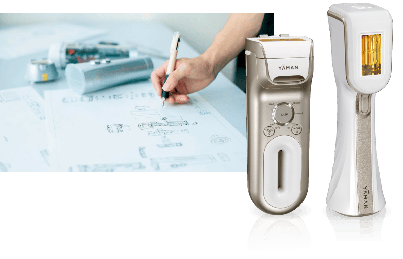 YAMAN 脱毛器 シルバー 3つのアタッチメント付き 美品！YAMAN 脱毛器