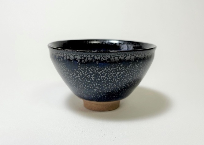 清水焼 鎌田幸二 作 ぐい呑 油滴天目 （ゆてきてんもく）｜清水焼