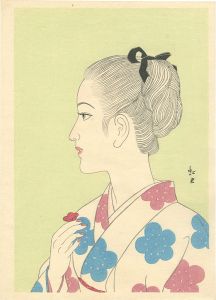 蕗谷虹児、令女界20、美人画、希少な画集より、新品高級額