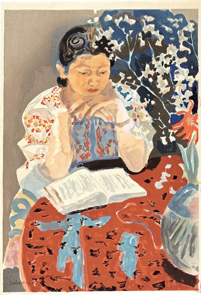 宮本三郎「読書する女」 | 山田書店美術部オンラインストア