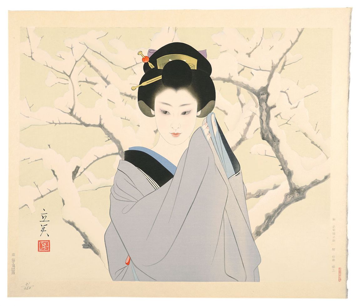 志村立美「日本の女 雪」 | 山田書店美術部オンラインストア