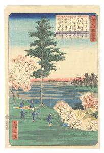 歌川広重 諸国名所百景 房州鋸山日本寺 浮世絵 版画 安政6年 版画