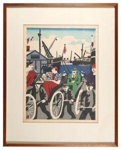 川西英「神戸百景 背山眺望」 | 山田書店美術部オンラインストア