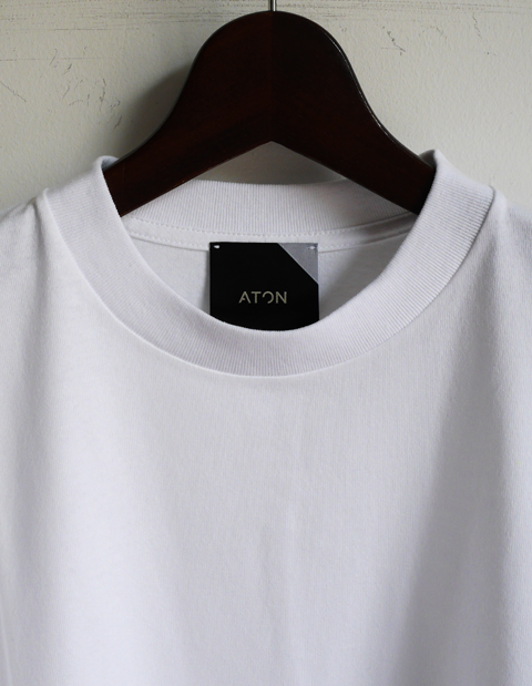 ATON Cotton Cashmere Oxford Oversized Long Shirt | 大阪心斎橋の