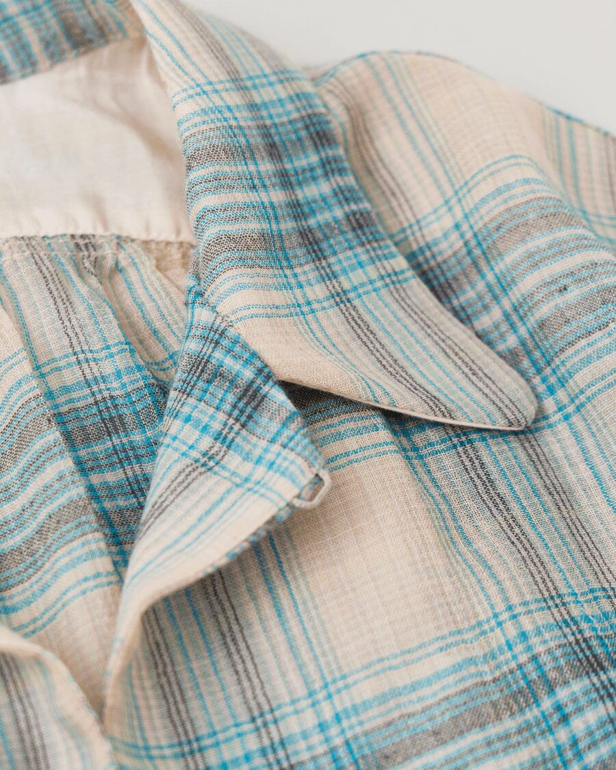 NICENESS MULTI-COLOR OMBRE OPEN COLLAR JACKET SHIRT “THOM” | 大阪