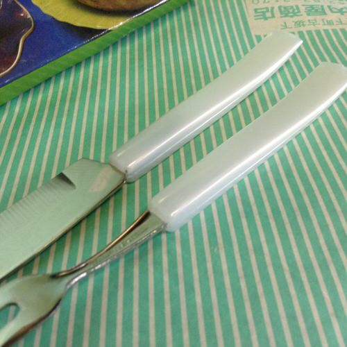 カトラリー】昭和レトロ フルーツカトラリーセット フォーク＆ナイフ