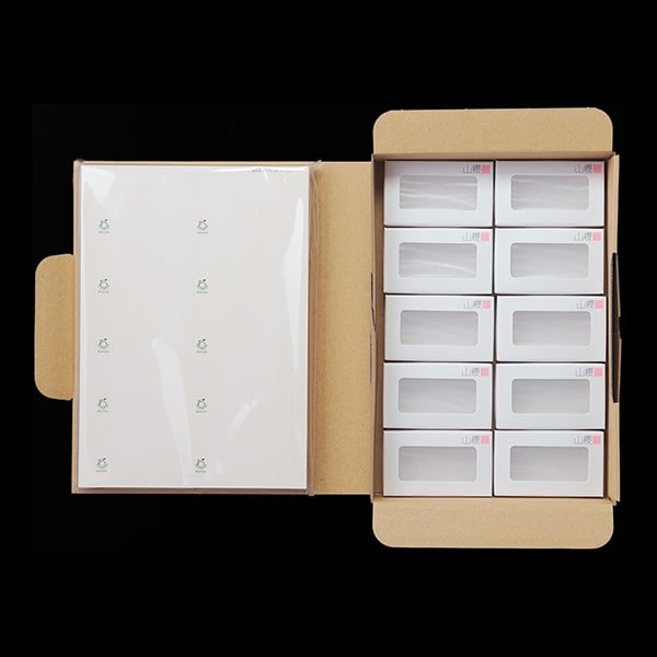 山櫻名刺 10面付 マイクロミシン［110枚入］ 間伐材（N）MY 間伐材