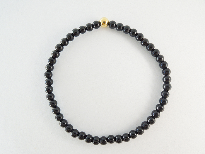 Cotubu】ブラックオニキス4mmブレス14kgf入 お数珠の安田念珠店へ