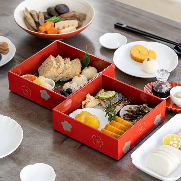 WEB・一部店舗限定】越前塗 梅二段重｜蓋物・重箱｜料理家 栗原はるみ
