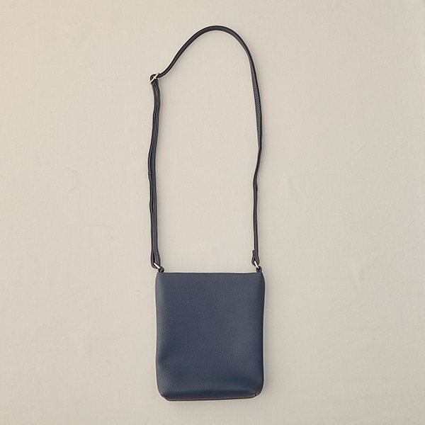 フェイクレザーミニショルダーバッグ(ネイビー)｜SALE（ファッション