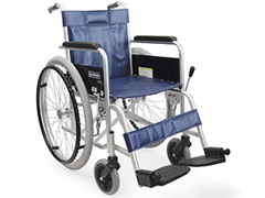 カワムラサイクル】スチール製 自走式ソフトタイヤ車いす KR801Nソフト