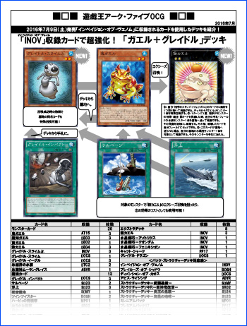 デッキレシピ PDF版(2016年7月INOV編) | 遊戯王OCGデュエル