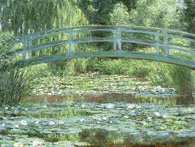 モネ作 睡蓮の池と日本の橋
