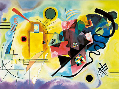 カンディンスキー作 黄・赤・青