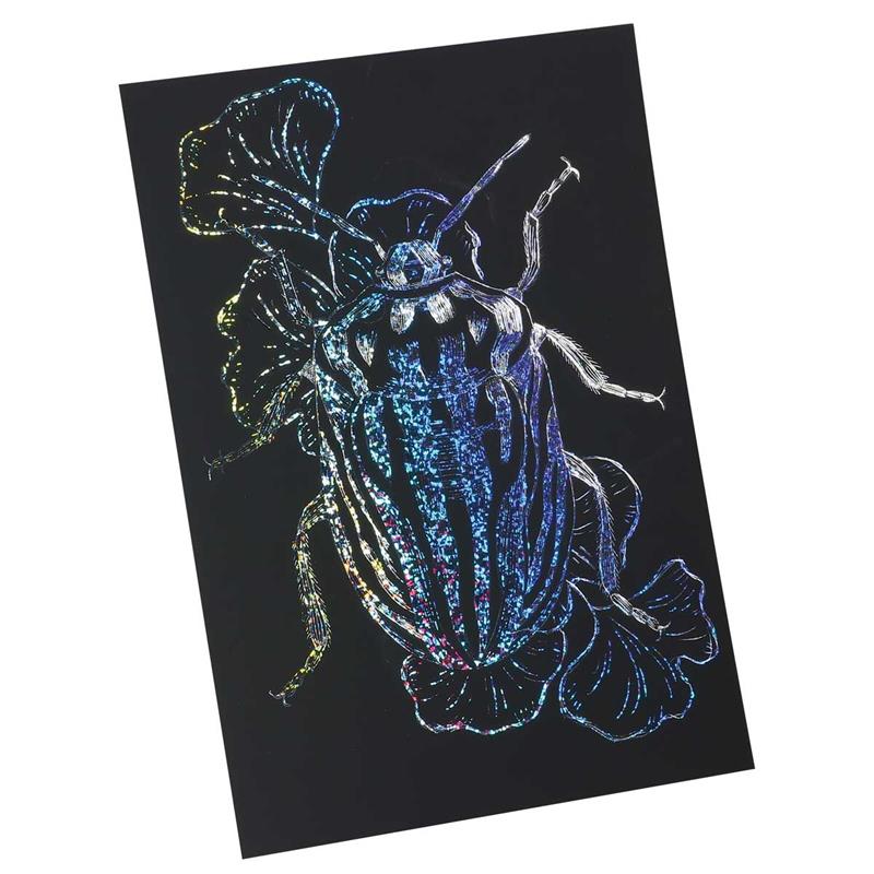 ホログラムスクラッチボード 190×265mm スクラッチアート | ゆめ画材