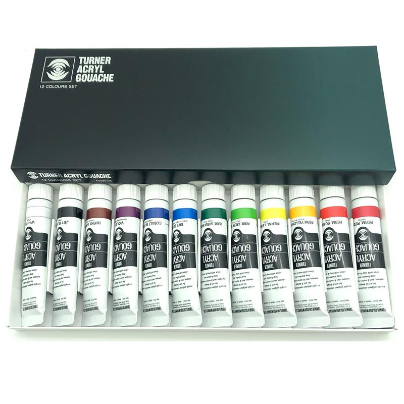 ターナー アクリルガッシュ 20ml 12色セット | ゆめ画材