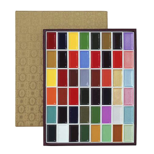 吉祥 顔彩 48色セット 上製 | ゆめ画材