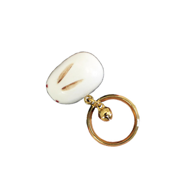 マグネットキーホルダー くっつキー 兎饅頭 白 | ゆめ画材