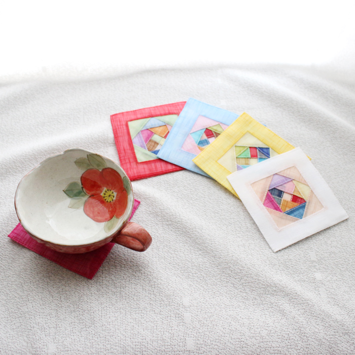 韓国ポジャギ柄コースター おまかせ2個セット テーブルリネン 夢市場
