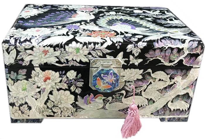 螺鈿の高級ジュエリーボックス・高級螺鈿宝石箱-貴麗 名刺入・小物入れ