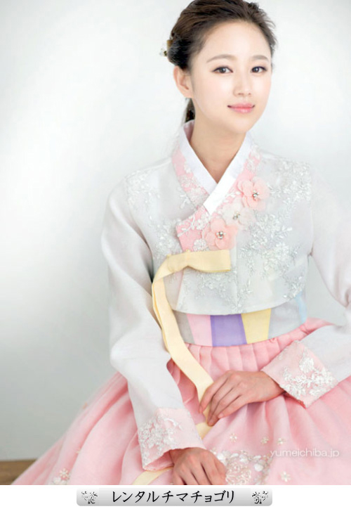 357_チマチョゴリレンタル韓服化繊_バスト84～94cm_身長+靴高さ160