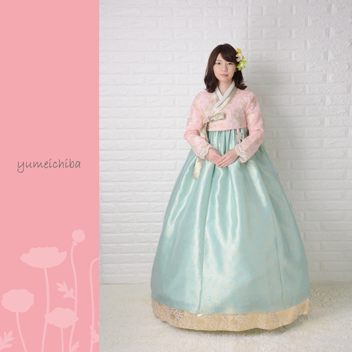 o-s204c243-チマチョゴリレンタル韓服化繊-バスト80～90cm_身長+靴高さ