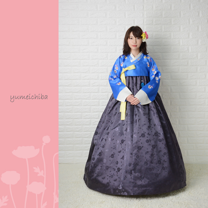 o-s195c115-チマチョゴリレンタル韓服シルク-バスト80～90cm_身長+靴高