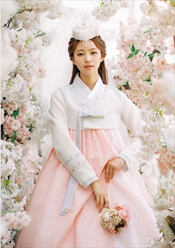 433_チマチョゴリレンタル韓服化繊_バスト76～86cm_身長+靴高さ169