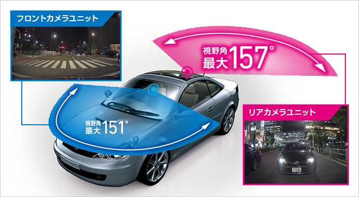 DRY-TW9100d｜ドライブレコーダー｜Yupiteru(ユピテル)