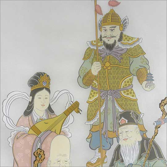 彩色七福神納経軸 ｜ 通販 通信販売 ｜ 札所0番