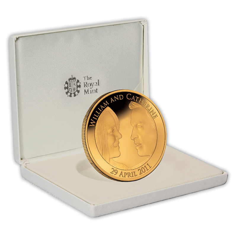 英国王室 2011 ロイヤルウェディング 記念 £5 銀貨 SV925 金メッキ
