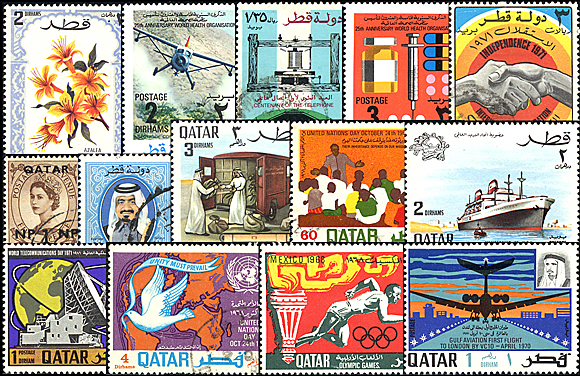切手・趣味の通信販売｜スタマガネット カタール 100種(100種): 外国切手