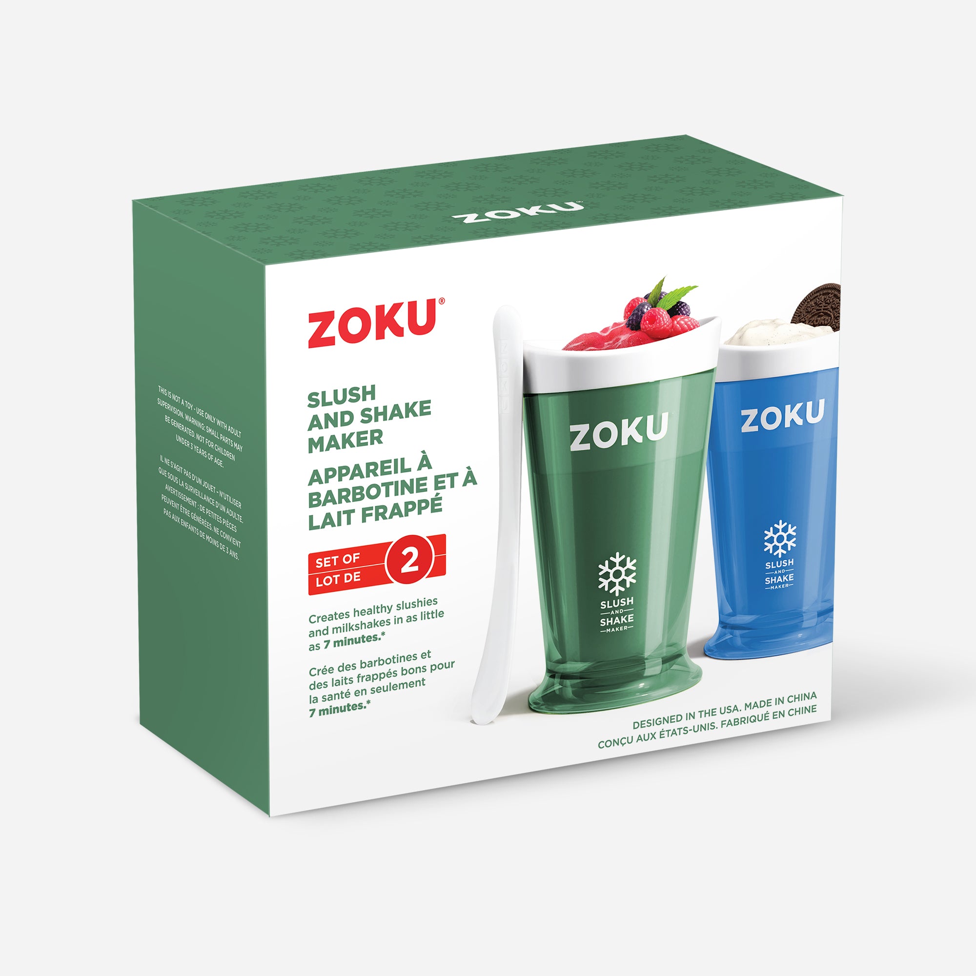 Set of 2 Slush & Shake Makers | For Quick Frozen Drinks at Home – ZOKU