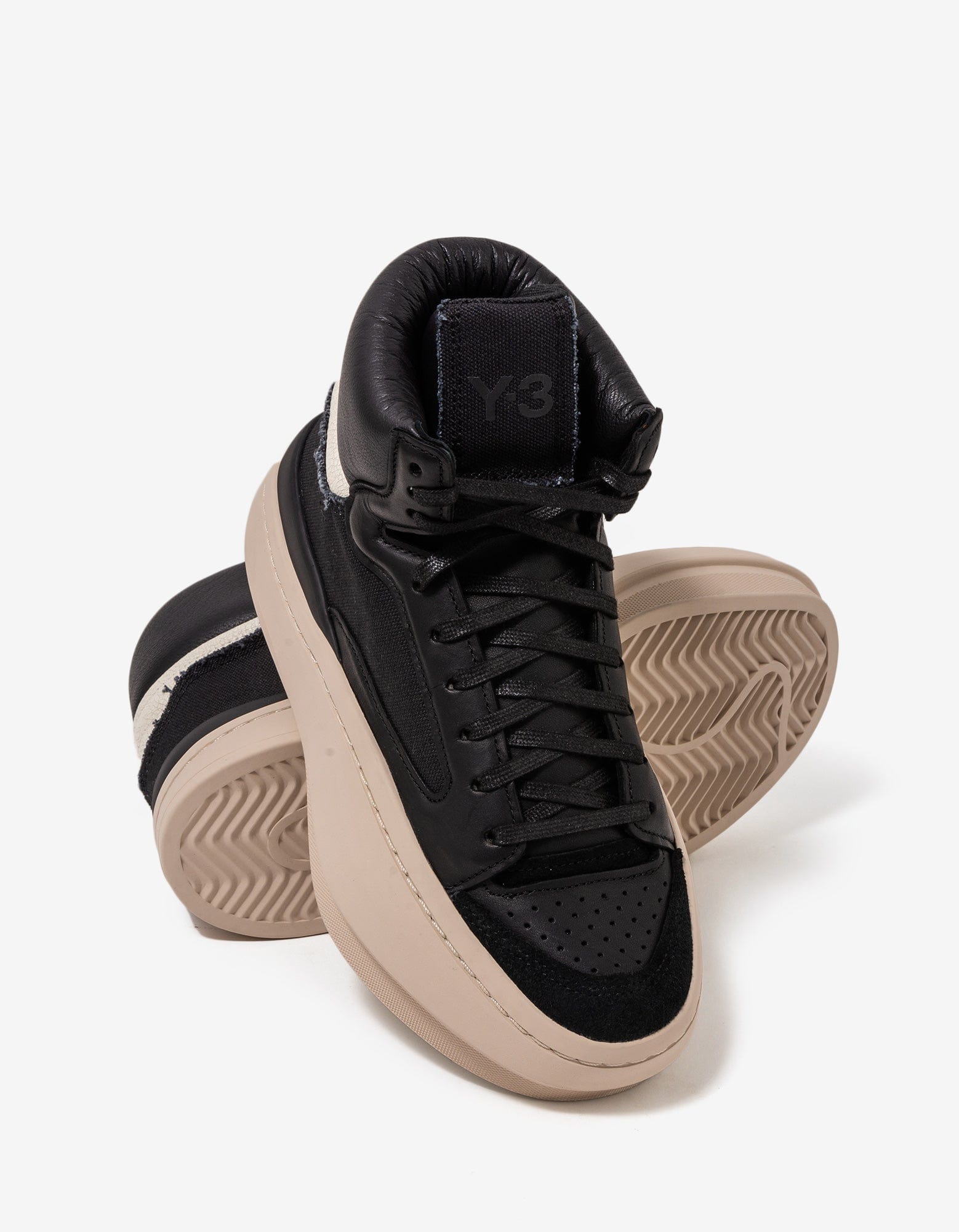 Y-3 Black Centennial Hi Trainers – Zoo Fashions