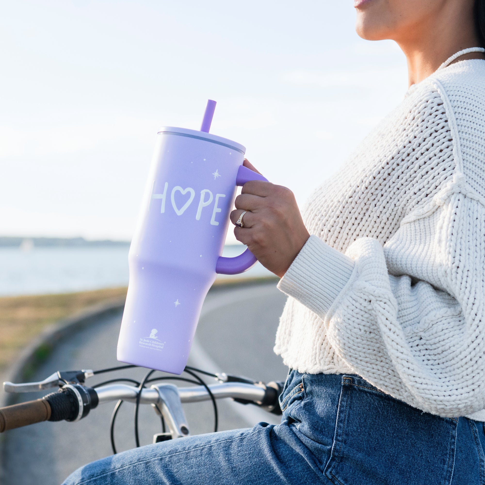 Large Straw Tumbler Stainless Steel - St. Jude Hope, 40 oz. – zak.com