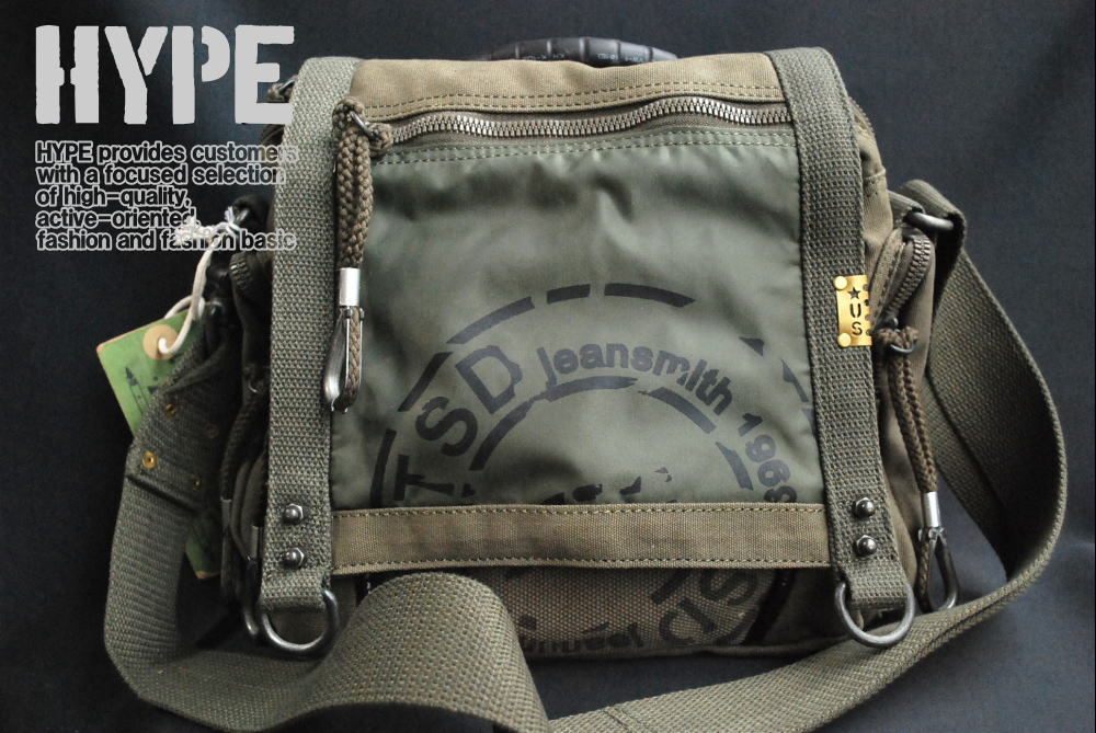 Vintage ミリタリーショルダーバッグ メッセンジャーバッグ メンズ