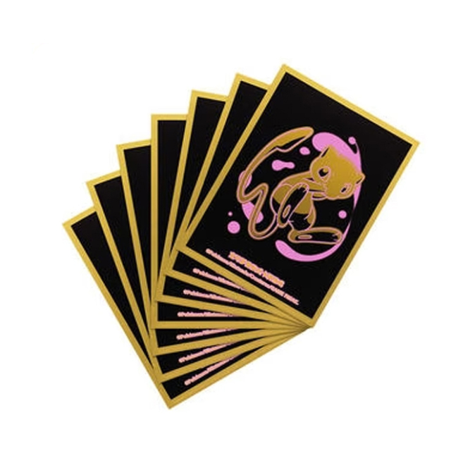 中国限定 ポケモンカードゲーム デッキシールド スリーブ 金ミュウ