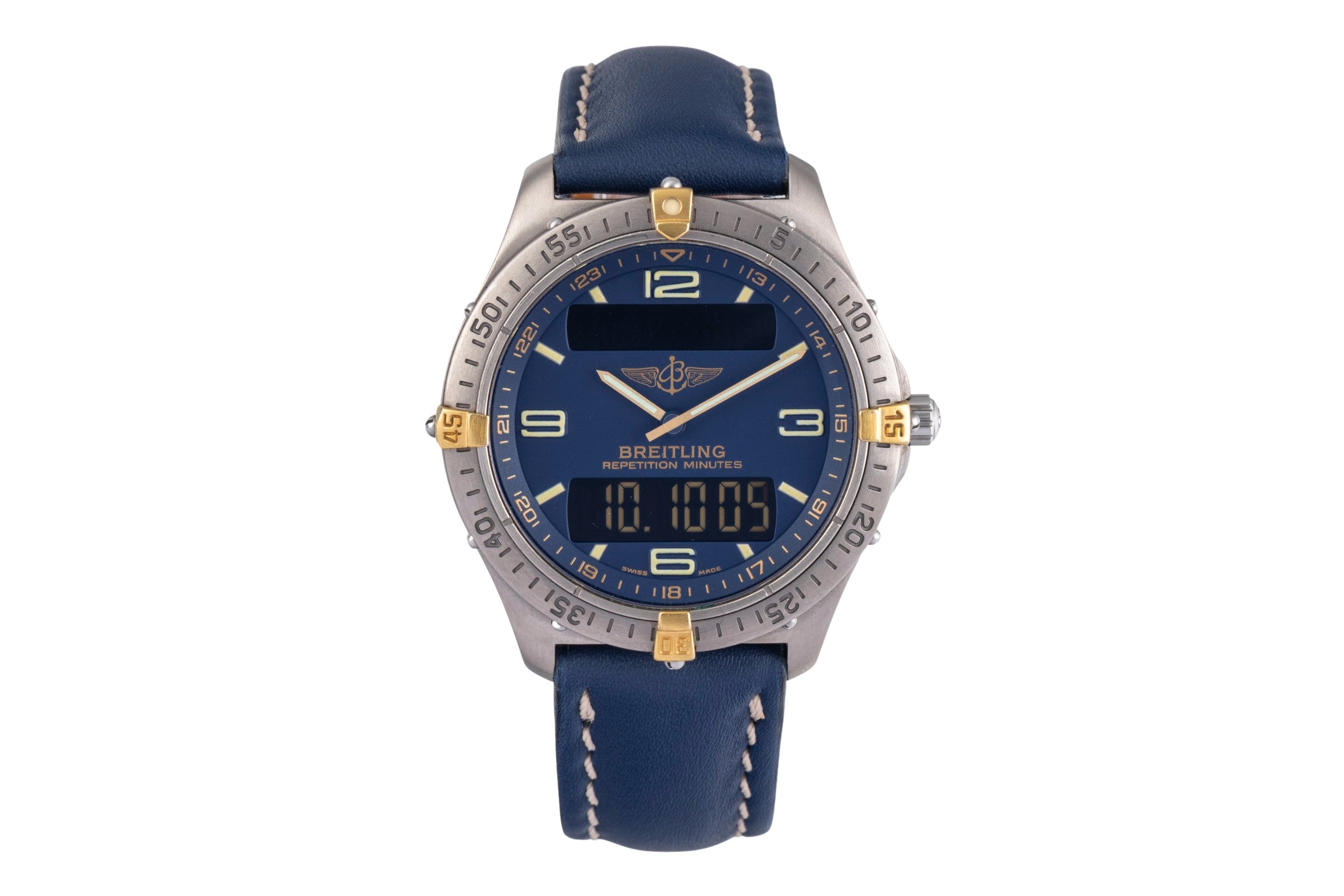 Breitling Aerospace chronograph titanium / gold quartz Kal. B65