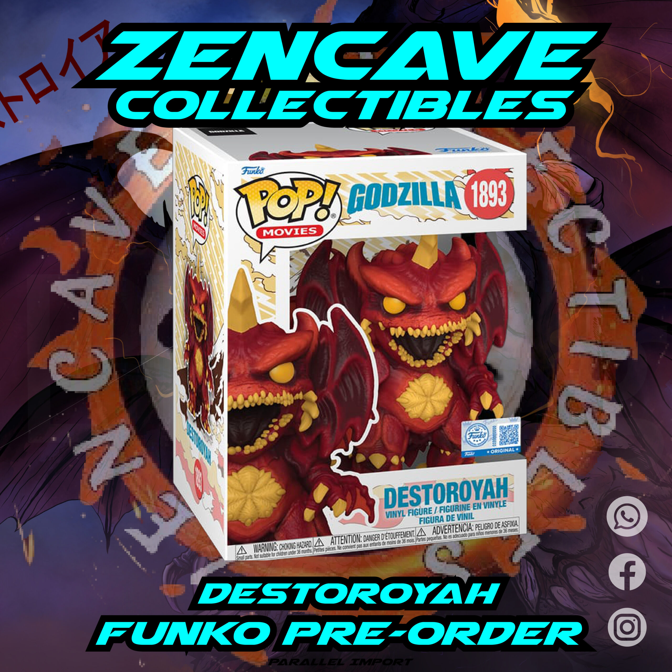 Funko Pop!: Godzilla- Destoroyah - ZenCave Collectibles