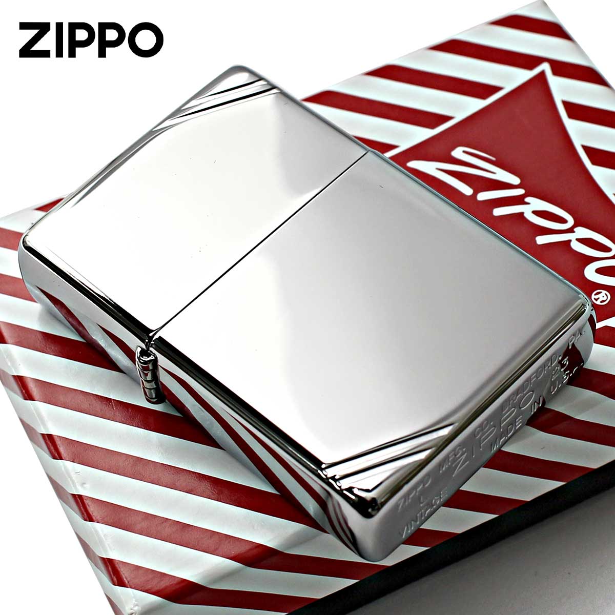 Zippo ジッポー 1937レプリカ 無地 シルバー 鏡面 フラットトップ