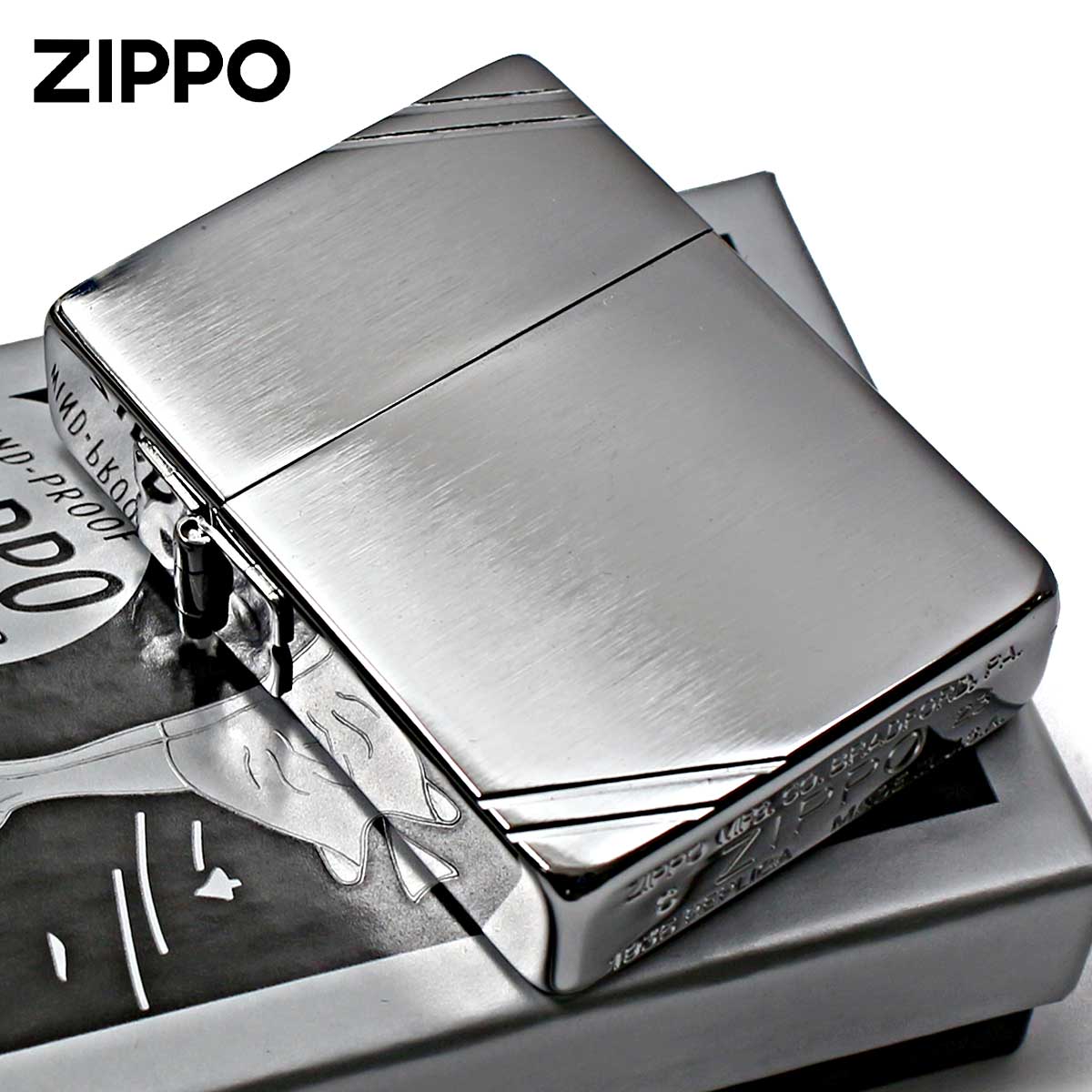 Zippo ジッポー 1935レプリカ 無地 シルバー つや消しブラッシュド