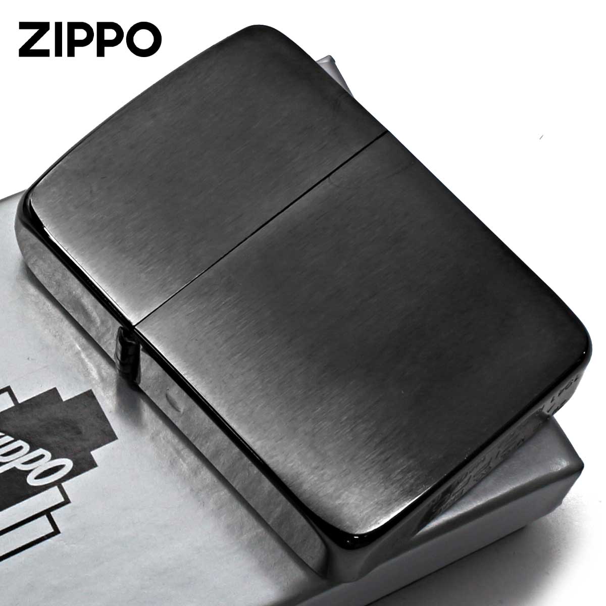 Zippo ジッポー 1941レプリカ 無地 ブラックアイス Black Ice つや消し
