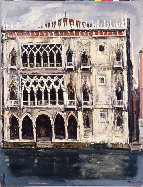 一宮市博物館データ検索システム｜荻須高徳「ヴェネツィアの宮殿」