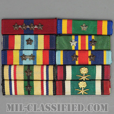 アメリカ軍リボン（略綬・略章・Ribbon）10個セット [バッジ/中古1点物