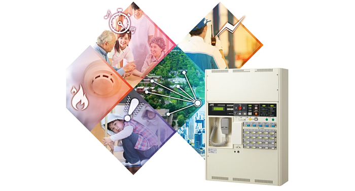 改正消防法による緊急地震放送に対応した非常業務放送システム壁掛型