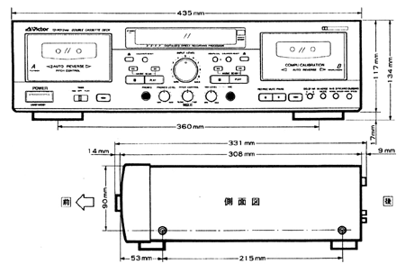 ダブルカセットデッキ TD－W603MK3 業務用オーディオ機器 | JVC