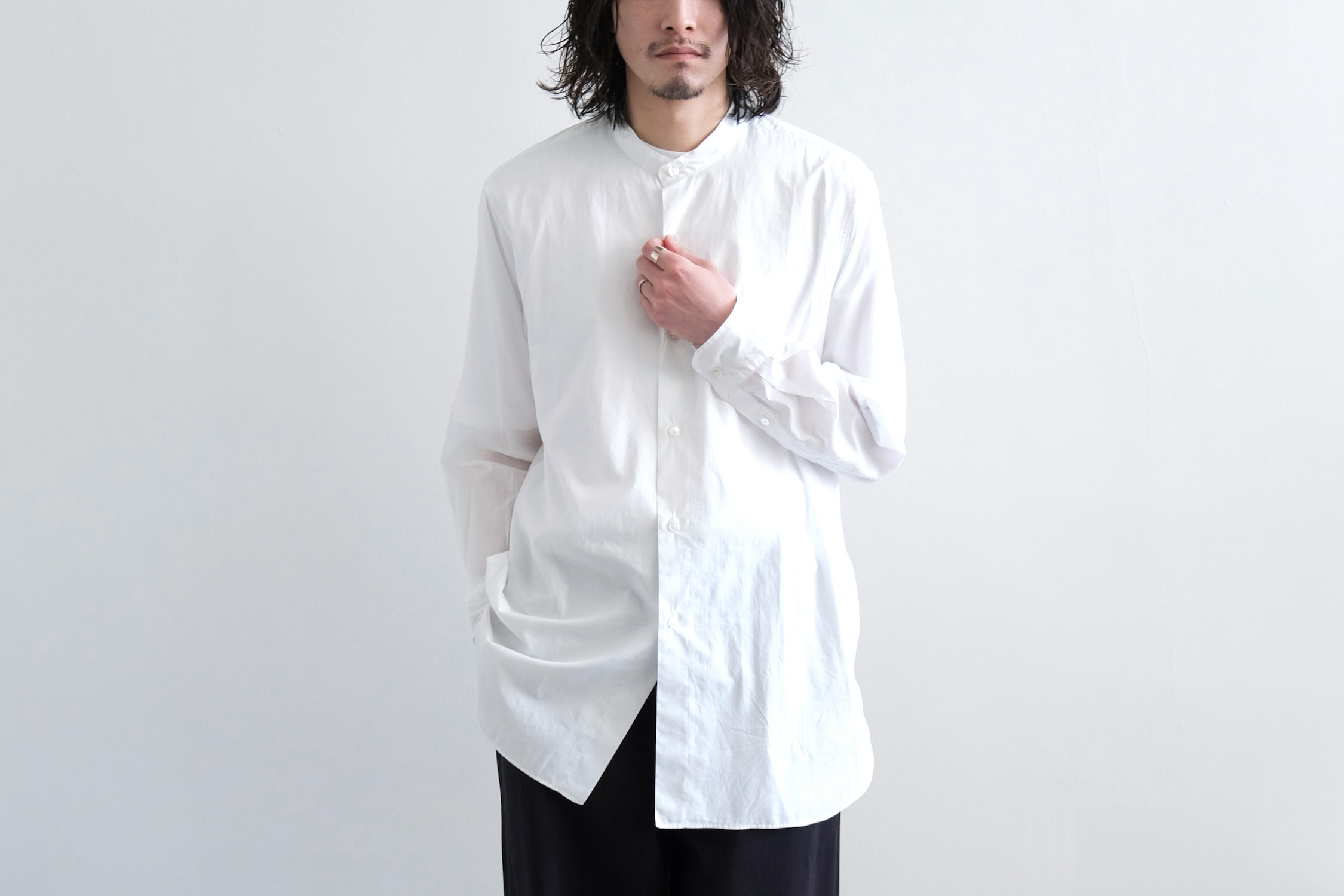 160番TANSHI 半無双BAND COLLAR - WUNDER