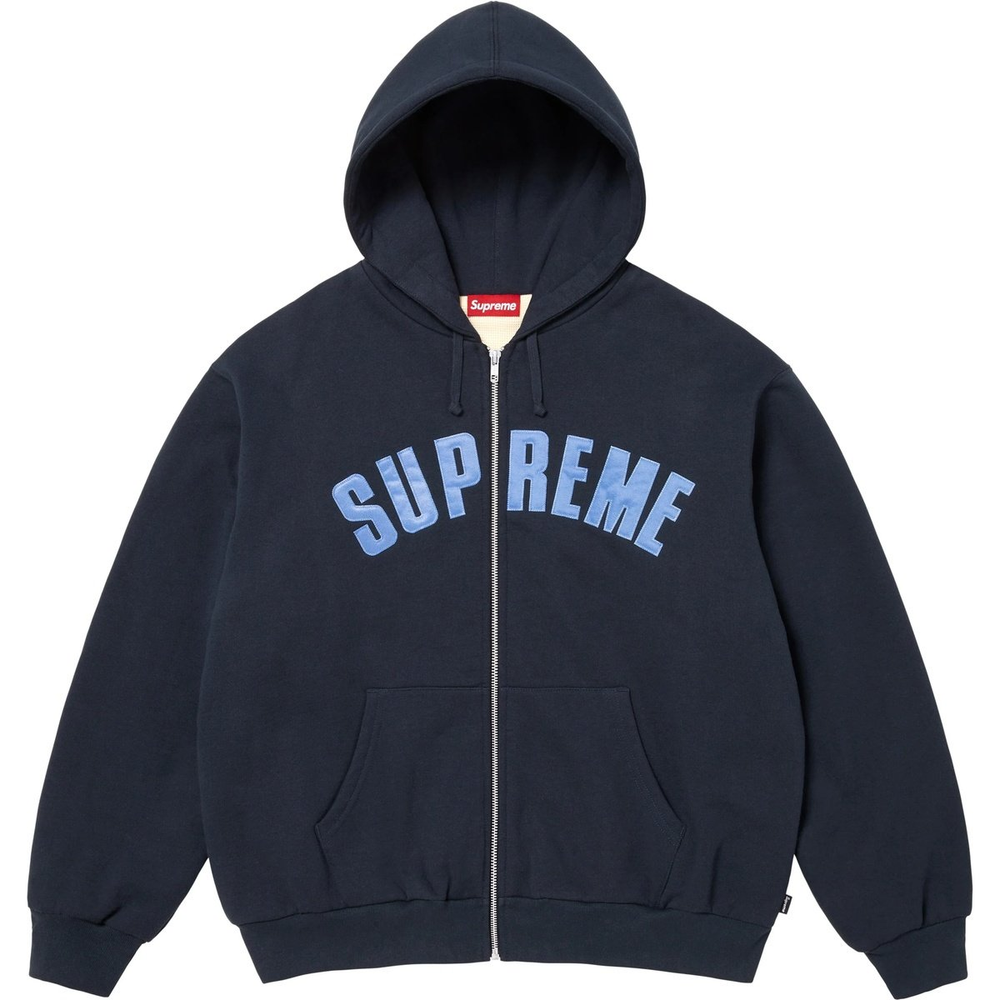 Supreme Arc Thermal Lined Navy Zip Up Hoodie – WyCo Vintage Broadway